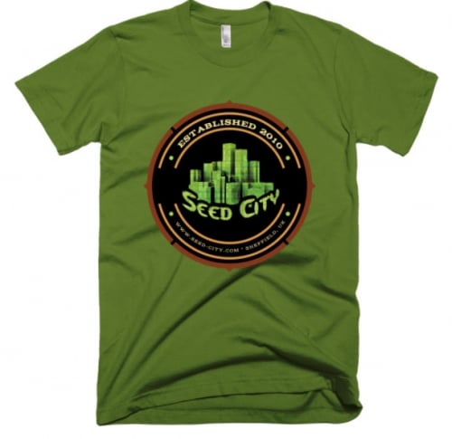 Camiseta de manga corta de Seed City - Ropa de banco de semillas