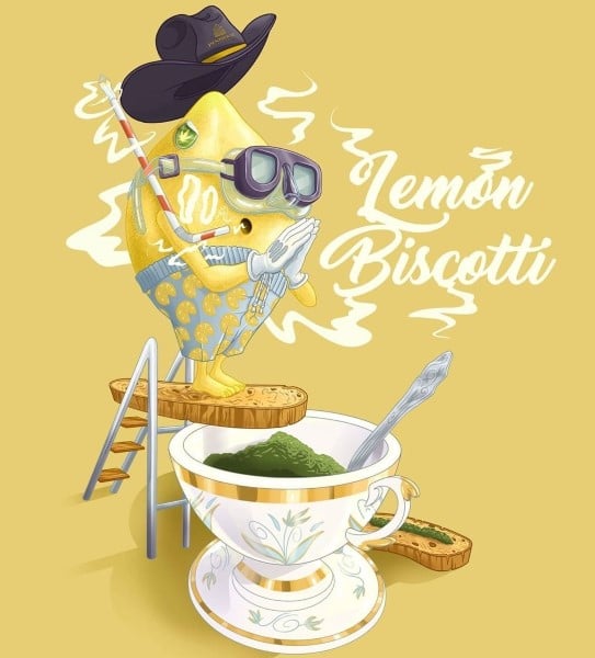 Lemon Biscotti - 10 สายพันธุ์วัชพืชหวานที่ดีที่สุด