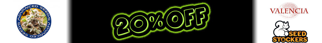 20% KORTING Advanced Seeds, Seed Stockers en Valencia Seeds in december!!!